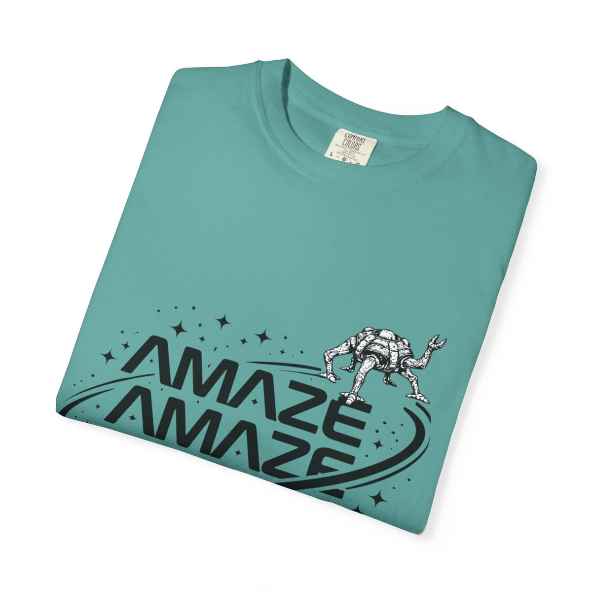 Amaze Space Graphic T-Shirt — Retro Planet & Rover Tee