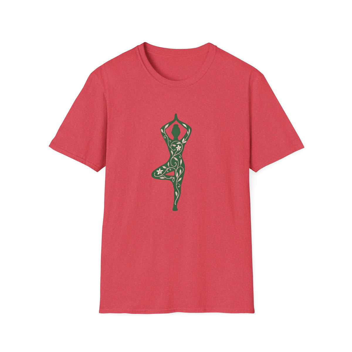 Floral yoga silhouette T-Shirt
