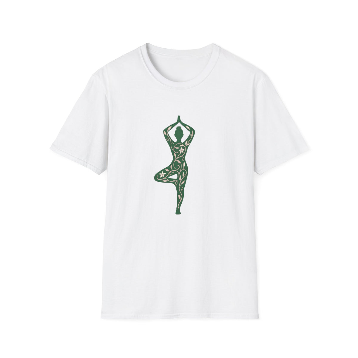 Floral yoga silhouette T-Shirt