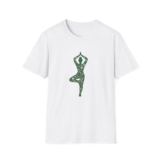 Floral yoga silhouette T-Shirt