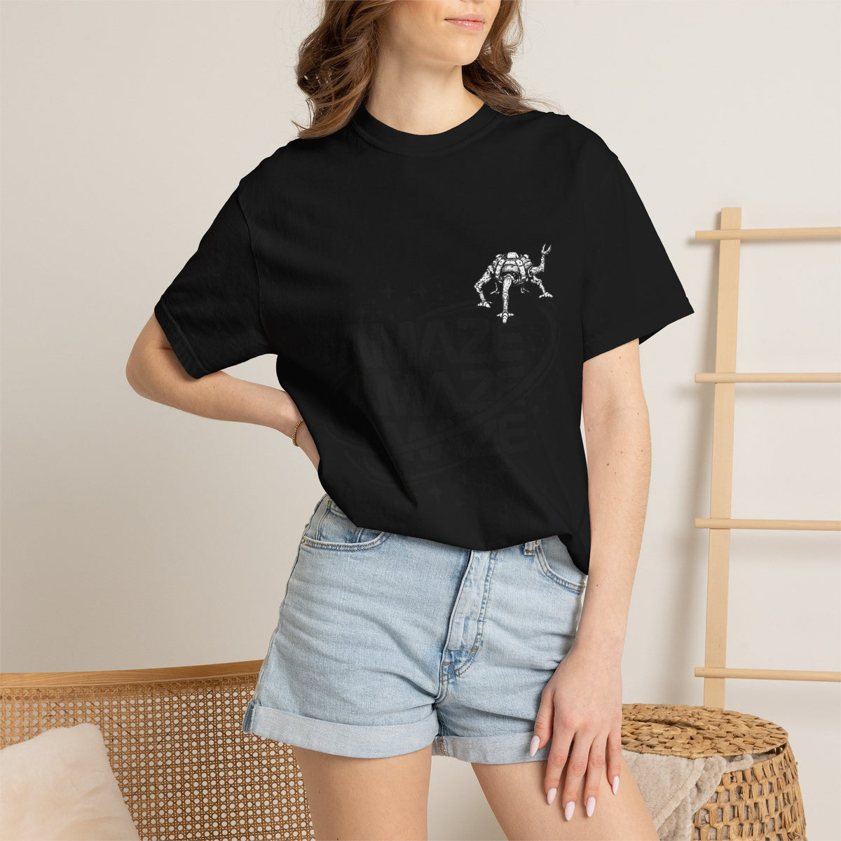 Amaze Space Graphic T-Shirt — Retro Planet & Rover Tee