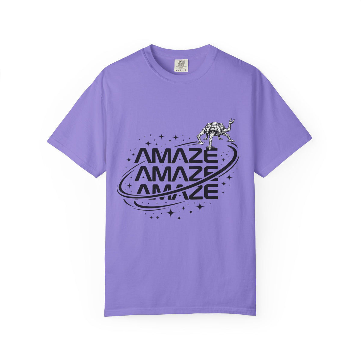 Amaze Space Graphic T-Shirt — Retro Planet & Rover Tee