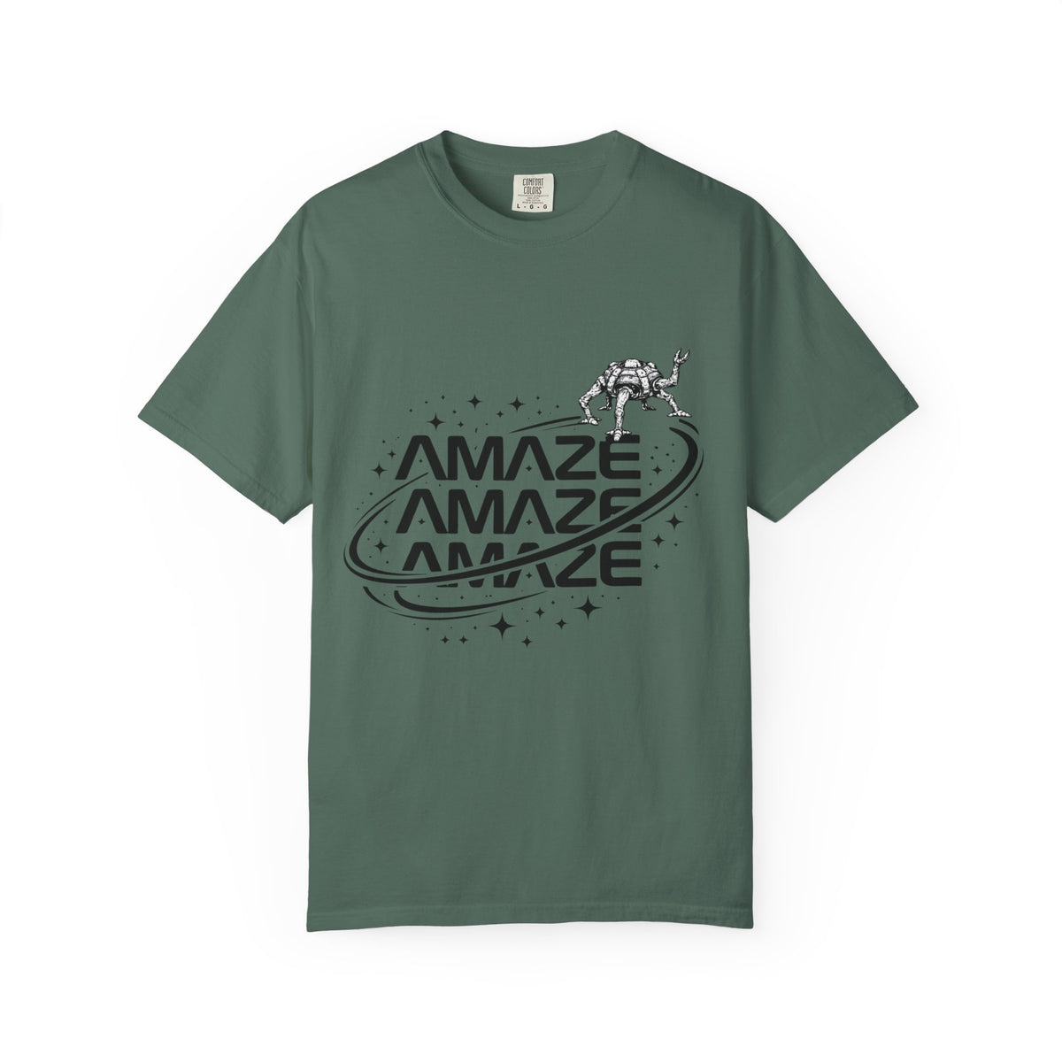 Amaze Space Graphic T-Shirt — Retro Planet & Rover Tee