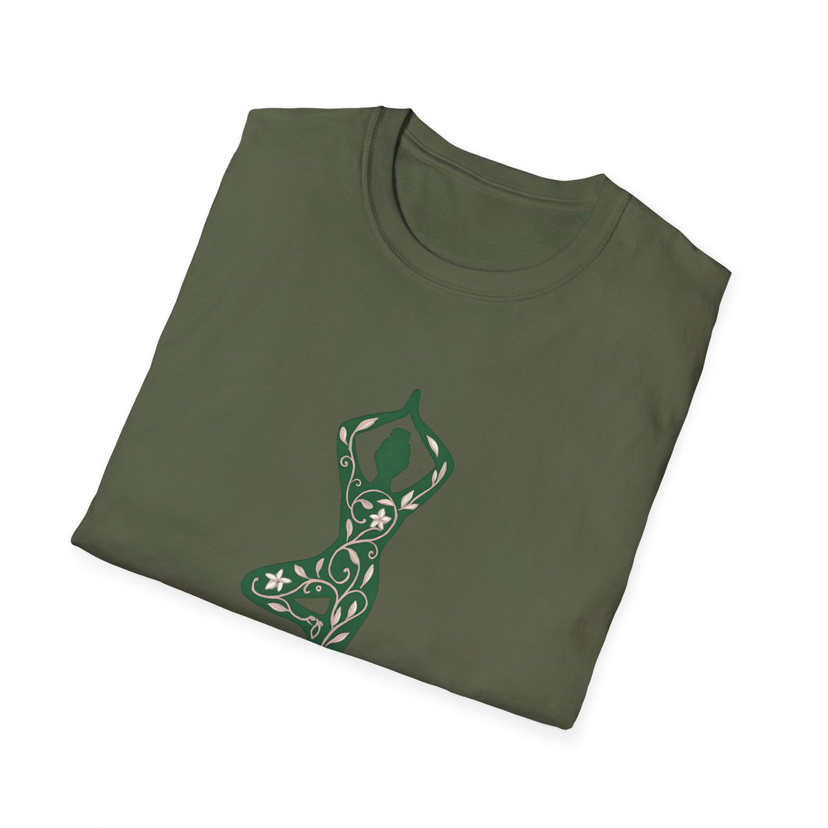 Floral yoga silhouette T-Shirt