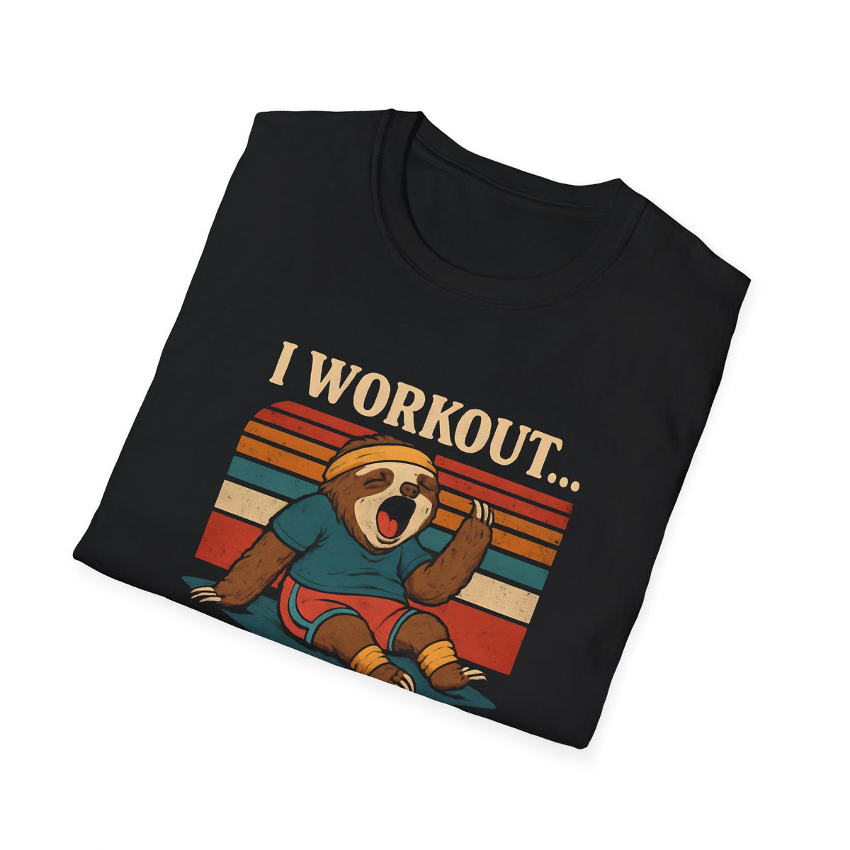 Napping Bear in Activewear T-Shirt