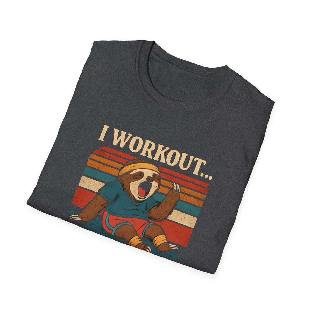 Napping Bear in Activewear T-Shirt