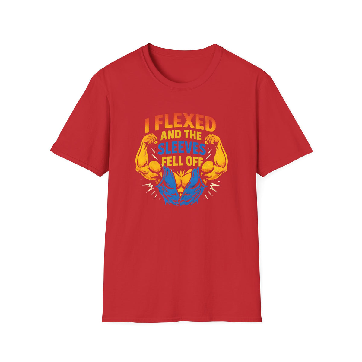 Flexed Arms Sleeves Off T-Shirt