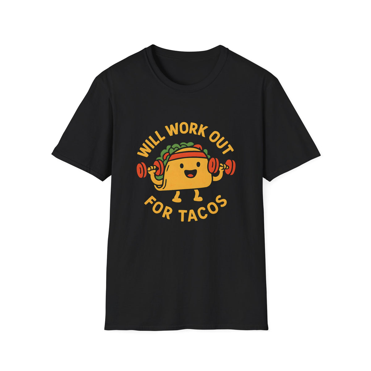 Taco Weightlifting Mascot T-Shirt