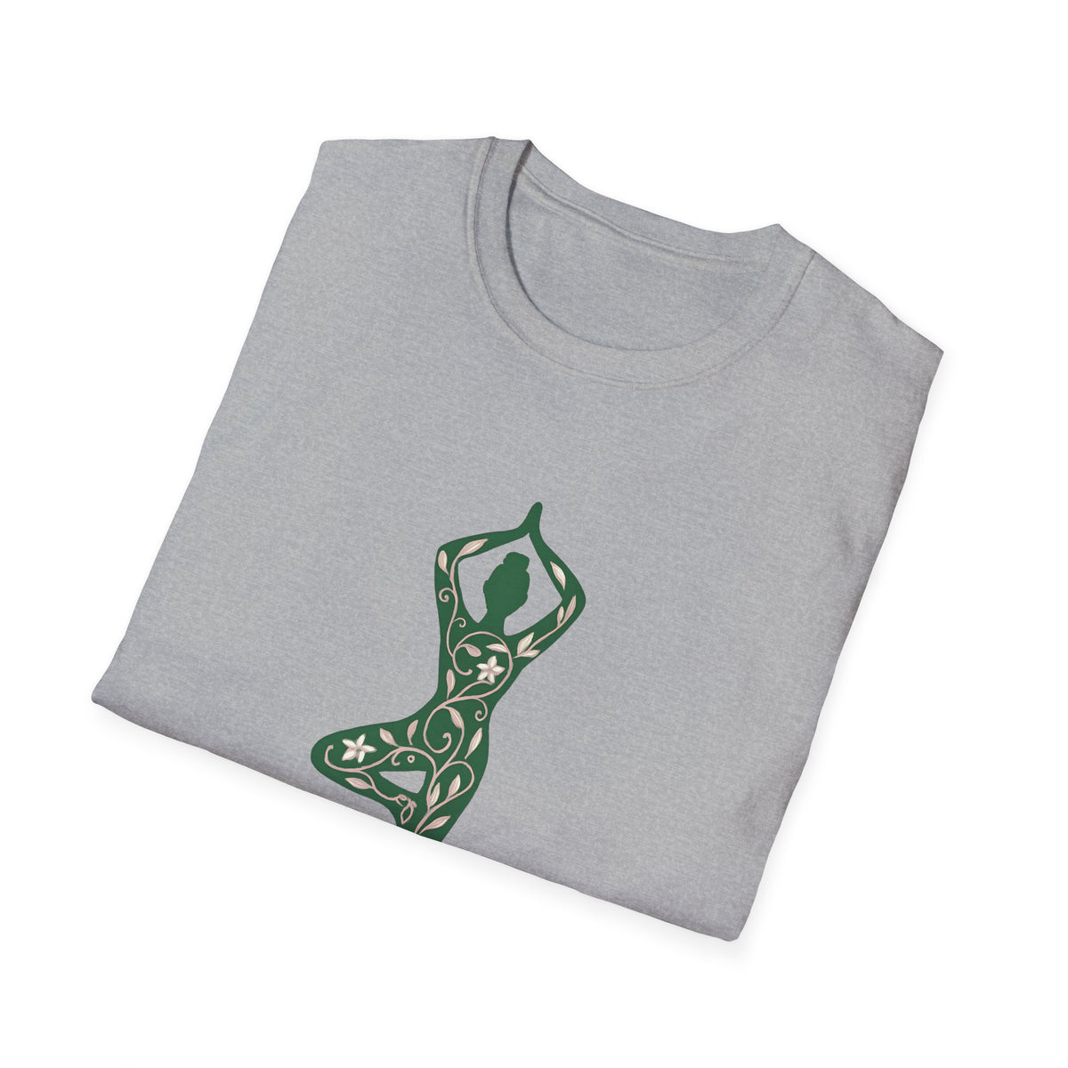 Floral yoga silhouette T-Shirt