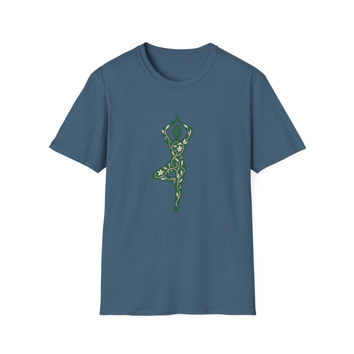 Floral yoga silhouette T-Shirt
