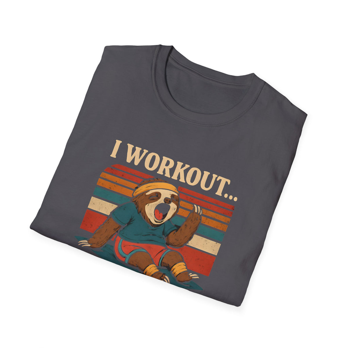 Napping Bear in Activewear T-Shirt