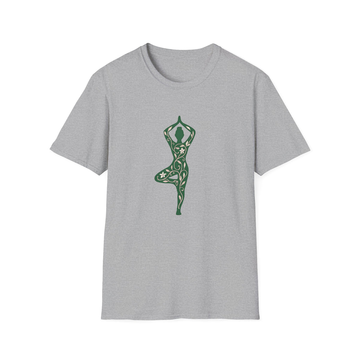 Floral yoga silhouette T-Shirt